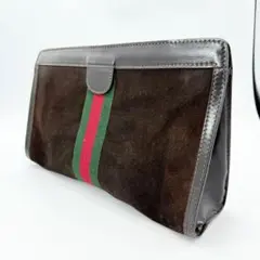 GUCCI　グッチ　オールドグッチ　ヴィンテージ　シェリーライン　クラッチバッグ