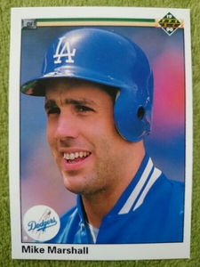 ★来日外国人 マーシャル 日本ハム ファイターズ MIKE MARSHALL 1990 MLB #262 UD UPPER DECK LOS ANGELES DODGERS LA ドジャース マイク