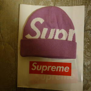 即決 supreme 17aw big logo beanie 新品未使用