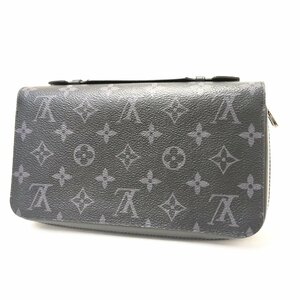 【極美品】LOUIS VUITTON ルイ・ヴィトン ジッピーXL モノグラム エクリプス ラウンドファスナー セカンド クラッチバッグ 長財布 M61698