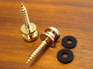 【国内正規品】★Schaller／S-Locks用 Strap Pin／GO ゴールド◆ストラップピン／エンドピン シャーラー／S・M・L サイズを自由に選択可◎