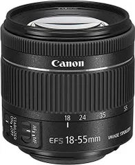 【中古】Canon 標準ズームレンズ EF-S18-55mm F4.0-5.6IS STM APS-C対応