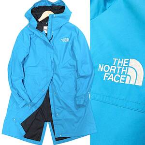 【レディース】新品◆THE NORTH FACE◆防水 透湿 DRYVENT 2レイヤー ロングジャケット マウンテンパーカー M 水色◆ノースフェイス◆J