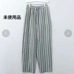 未使用品　6 ROKU CUPRA STRIPE PANTS 　ワイド　グリーン