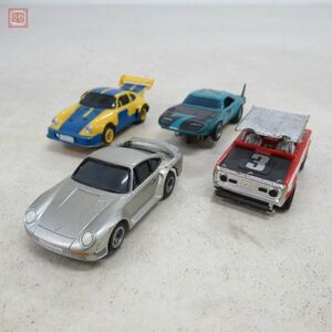 トミー AFX HOスケール スロットカー ポルシェ RSR ターボ/ダッジ チャージャー デイトナ他 計4点セット 破損有 動作未確認 ジャンク【10