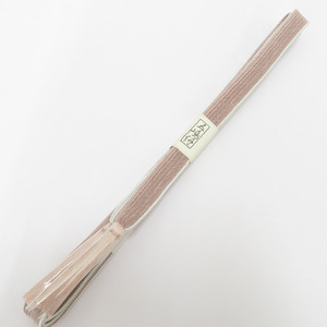 帯締め 五嶋紐 無形文化財 くすみピンク 平組紐 日本製 正絹 帯〆 絹100％ 和装小物 ごとうひも 長さ約156cm 新品