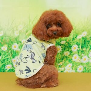 XSサイズ◆【雑誌掲載商品】【日本製】【定価5210円の品】【犬服ブランド】小型犬用 タンクトップ ぞうさん柄 カットソー ドッグ 新作 新品