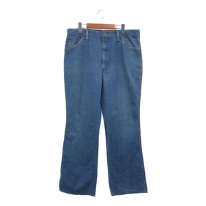 ■ 70年代 Wrangler ラングラー ブーツカットシルエット デニムパンツ ボトムス ヴィンテージ ブルー (メンズ 36) P8199 1円スタート