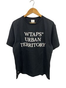 WTAPS◆Tシャツ/1/コットン/BLK/241ATDT-STM08S