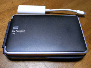 WDC・My Passport Pro/WDBRMP0020DBK・2TB・サンダーボルト・USB-Cアダプタ/A1790