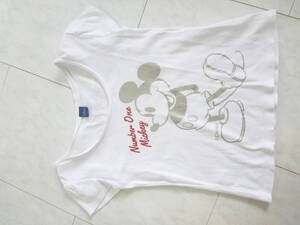 ディズニー　ミッキー　白　Tシャツ　150