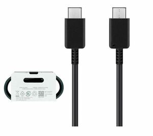 ２本セット USB Type-C to Type-C ケーブル PD対応 3A 充電 ブラック