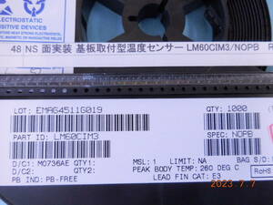 NS 面実装 基板取付型温度センサー LM60CIM3/NOPB 10個1組 R48