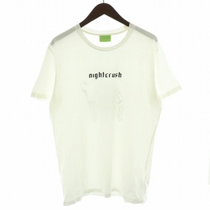 ディーゼル DIESEL Tシャツ カットソー 半袖 Nightcrush プリント XL 白 ホワイト ■GY17 /MW メンズ