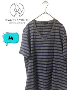 BEAUTY&YOUTH UNITED ARROWS Vネックカットソー　M