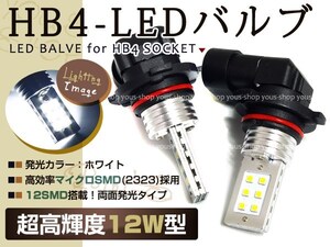 bB NCP30 31 35 後期 12W LEDバルブ 12連 フォグランプ HB4 白 6000K ホワイト 白 ライト CREE アルミヒートシンク 両面発光 純正交換