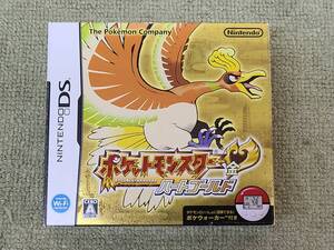 053-L37) 中古品 DS ソフト ポケットモンスター ハートゴールド Nintendo DS ポケモン 金 ポケウォーカー 未使用 動作OK　②