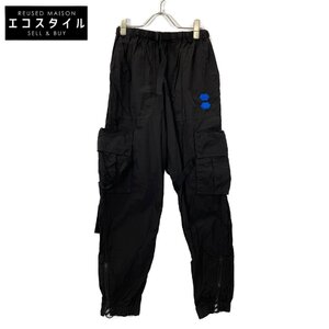 OFF-WHITE オフホワイト OMCF004F19F01020 19AW パラシュートパンツ ブラック 30 ボトムス ナイロン メンズ 中古