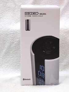 SEIKO セイコー SS201 ワイドFM対応 マルチサウンドクロック Bluetooth 時計 デジタル クロック 防水 　未使用保管品！