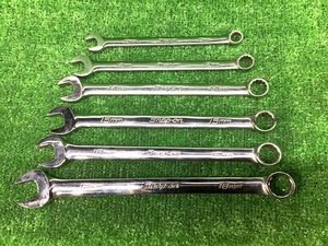 中古品 スナップオン Snap-on コンビネーションレンチ OEXM100B OEXM120B OEXM140B OEXM150B OEXM160B OEXM180B 6本セット