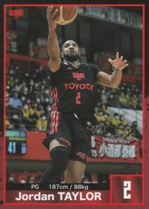 Bリーグ アルバルク東京 会場 ファンクラブ来場特典 トレーディングカード 2021-22 116 ジョーダン テイラー