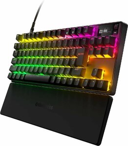 SteelSeries ゲーミングキーボード テンキーレス 有線 日本語配列 OmniPointスイッチ 有機ELディスプレイ Apex Pro TKL 2023 64861 保証有