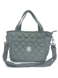 kipling キンプリング キルティング ジッパーフライ ブランドロゴ バッグ ブラック レディース