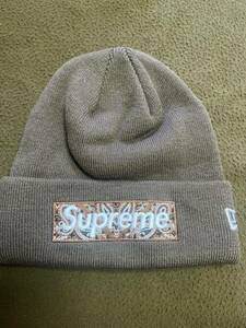 supremeシュプリーム未使用ビーニーニット帽キャップバンダナBOXLOGOロゴレアカラームラスポスケボーダーストリート系