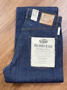 未使用品 BIG JOHN ビッグジョン R-001 RARE DENIM レアデニム ジーンズ サイズ32