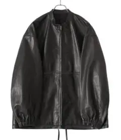 stein / Leather Drawstring Jacket