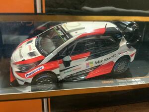 ixo 1/43 RAM648 トヨタ ヤリス WRC ラリースウェーデン 2017 ユホ・ハンニネン　サイン入り