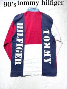 90年代　TOMMY HILFIGER トミーヒルフィガー ラガーシャツ