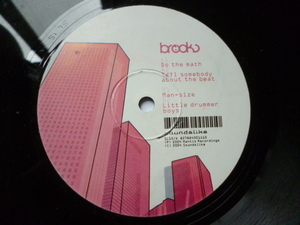 Brooks / Do The Math アブストラクト・サウンド DEEP HOUSE TECH 12EP Tell Somebody About The Beat / Man-Size 収録　試聴