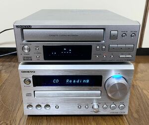 ONKYO オンキョー コンポ CD カセットデッキ K-505FX CR-D2