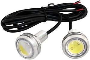 大玉 LED 防水 スポットライト 白色 12V 2個入り 23mm 銀色ソケット