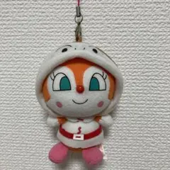 アンパンマンミュージアム　ドキンちゃんきぐるみストラップ ぬいぐるみキーホルダー