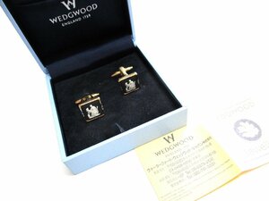 ★とちぎ屋！１７５９年創業！Made In ENGLAND【ＷＥＤＧ ＷＯＯＤ】ウエッジウッド ジャスパー カフスセット★