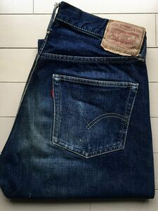 【極上】真紺 501XX 表記33×31 デッド3.4WASH 60年代 イエローステッチ リーバイス オリジナル LEVIS ビッグE 506XX 507XX 557 501 505 66