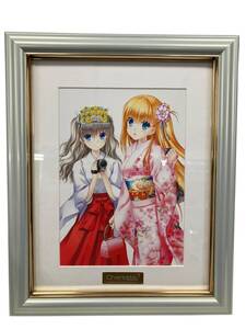 お01-100aY//【新古品】Charlotte シャーロット Na-Ga書き下ろし A5キャラファイングラフ 友利＆柚咲