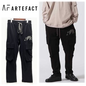 《A.F ARTEFACT エーエフ・アーティファクト》新品 定価28,600円 カーゴスウェットパンツ リラックスパンツ 2(W82~88) S0527