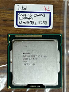 CPU Intel Core i5 2400S 2.50GHz L143B782-3258 動作チェック済 ジャンク No.42