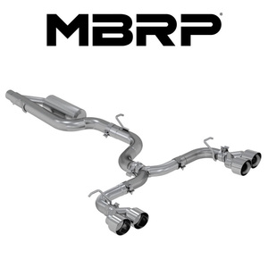 MBRP 2014-2021 フォルクスワーゲン ゴルフ 7 R CAT-BACK エキゾースト バルブエリミネーター ポリッシュTip 正規品 爆音