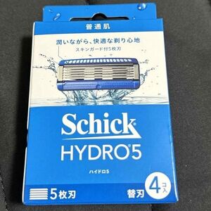 シック ハイドロ5 普通肌 ベーシック 5枚刃 替刃 4個入 新品未開封 ベーシック schick カミソリ 替 刃 メンズ HIDRO 5