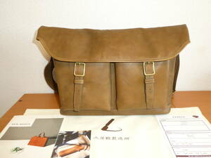 廃盤モデル！新品・未使用！土屋鞄 ビークル ハーフフラップショルダー ヴィンテージオリーブ VEHICLE HALF FLAP SHOULDER VINTAGE OLIVE