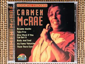 CARMEN McRAE／IMMORTAL CONCERTS／GIANTS OF JAZZ CD 53323／伊盤CD／カーメン・マクレエ／中古盤