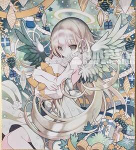 ◆手描きイラスト◆オリジナル ornament angel white 大色紙