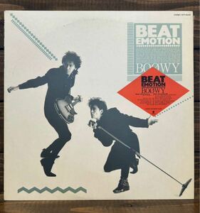 プロモ　BOOWY / BEAT EMOTION (LP) ボウイ　美盤　見本盤　ビート・エモーション　氷室京介　布袋寅泰　　WTP-90438