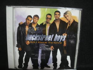 ★同梱発送不可★中古 / Backstreet Boys / All I Have To Give / バックストリート・ボーイズ / ベスト・ヒット1998