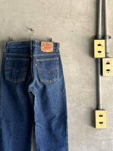 90s 90年代 90年 ビンテージ リーバイス levis 510 0217 デニム パンツ スリム テーパード 濃紺 USA 古着 w31 ボタン裏525 アメリカ レア