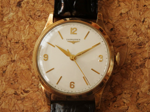 LONGINES 1960S cal.12.68ZS 9K solid gold case ロンジン ヴィンテージ アンティーク 手巻 金無垢